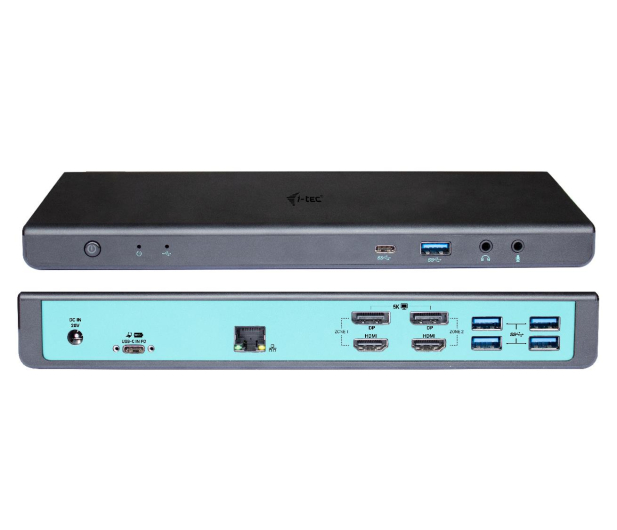 I-TEC USB 3.0 / USB-C / TB3 2x 4K 1x5 K Display Dock DP HDMI PD 85 CADUAL4KDOCKPD - 503271 - zdjęcie 3